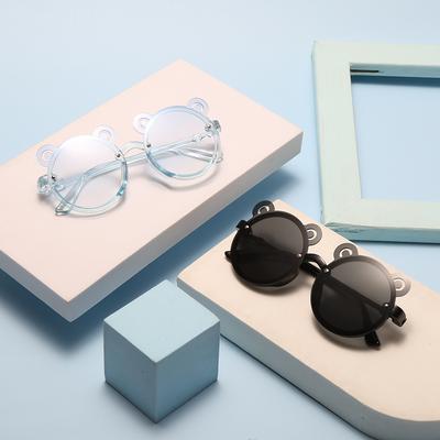 Новые Детские Солнцезащитные Очки Anti-uv Модные Очки для Мальчика и Девочки Мультяшный Мишка