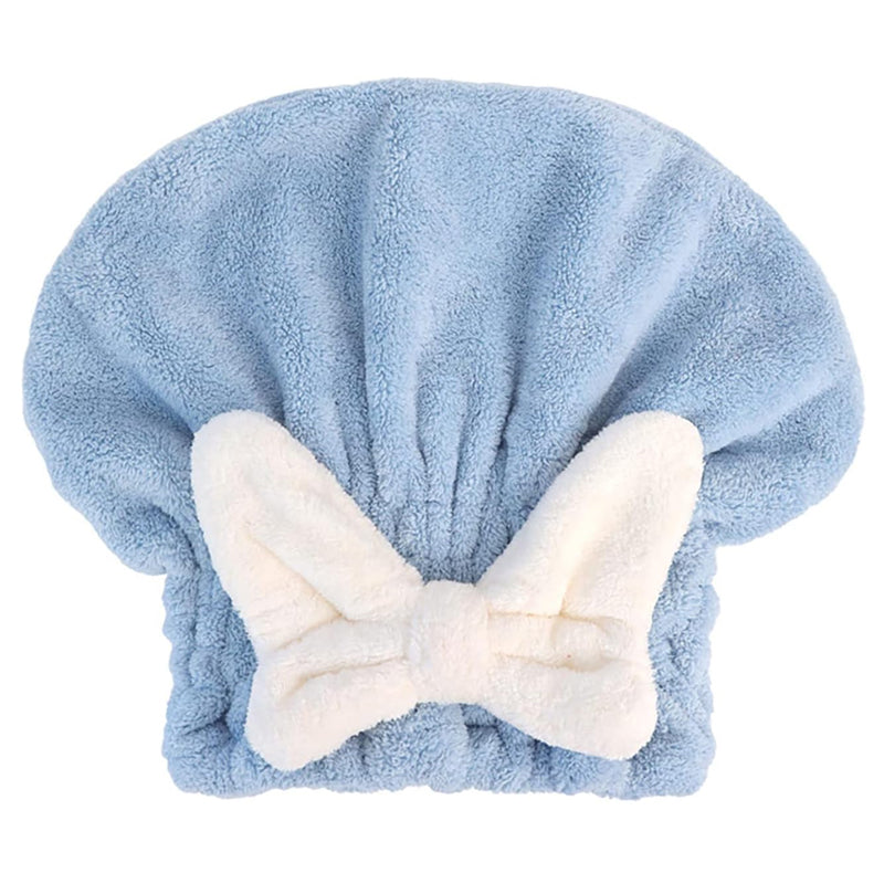 Super Absorbent Bath Cap Women's Quick Dry Cap Cute Bow Princess Towel Bath Cap Dry Hair Hat Bathroom Accessories
