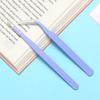 1 Набор Прямой Изогнутый Пинцет из Нержавеющей Стали для Инструмент для Подбора Наклеек, Страз для Нейл-Арта, Инструмент для Макияжа Ресниц, Инструмент-Пинцет для DIY