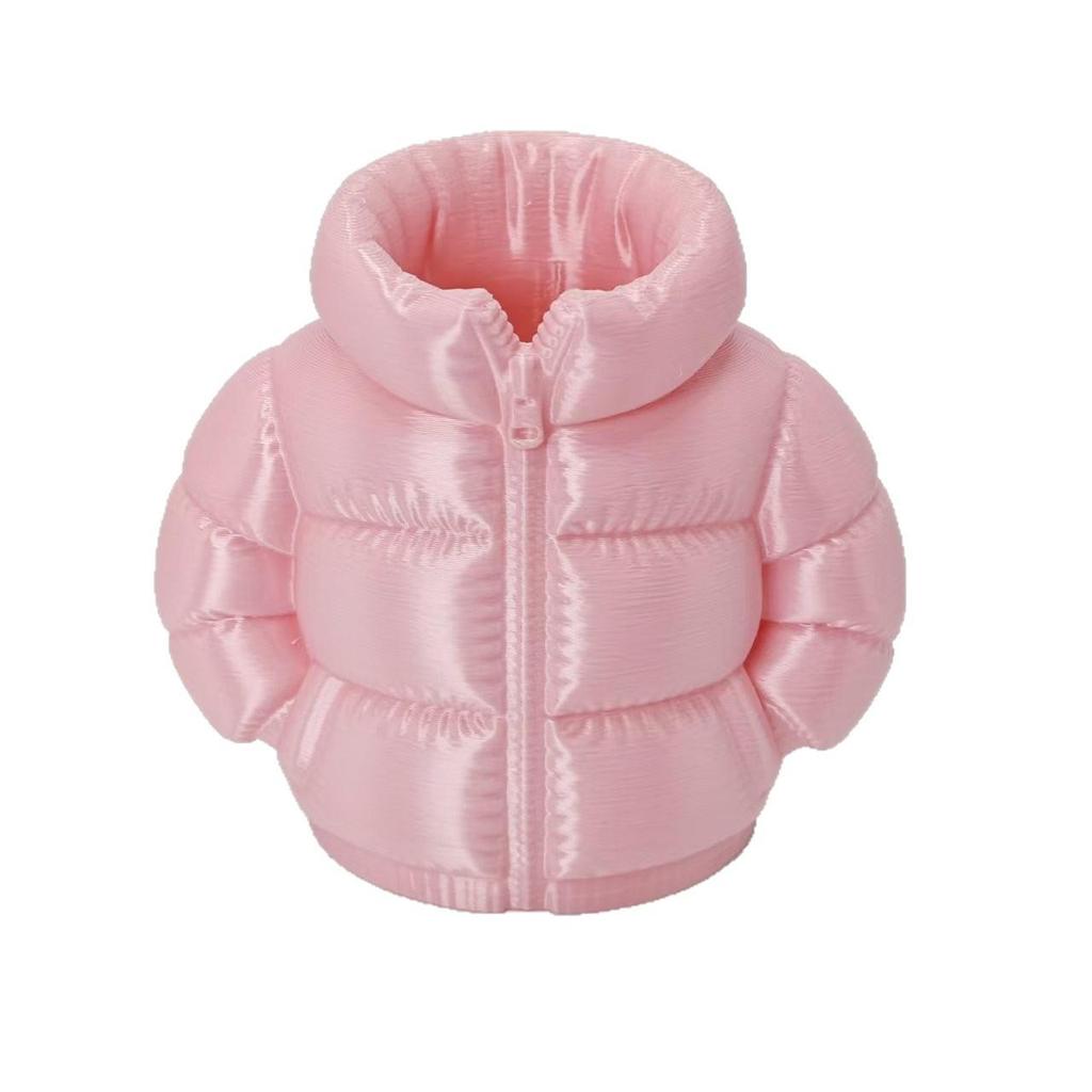 3D Printed Down Jacket Pen Holder: Stylish & Creative Desktop Organizer Gift for Students