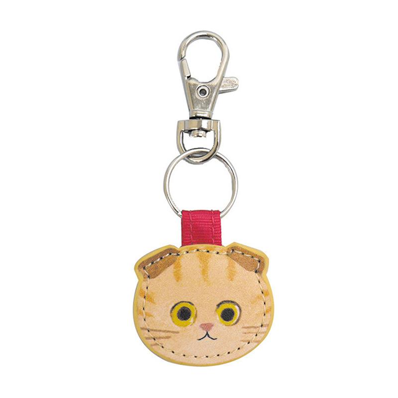 Милый мультяшный креативный кожаный брелок для ключей с изображением кота, модная кавайная сумка для котенка, брелок для рюкзака, украшения, аксессуары, подарки