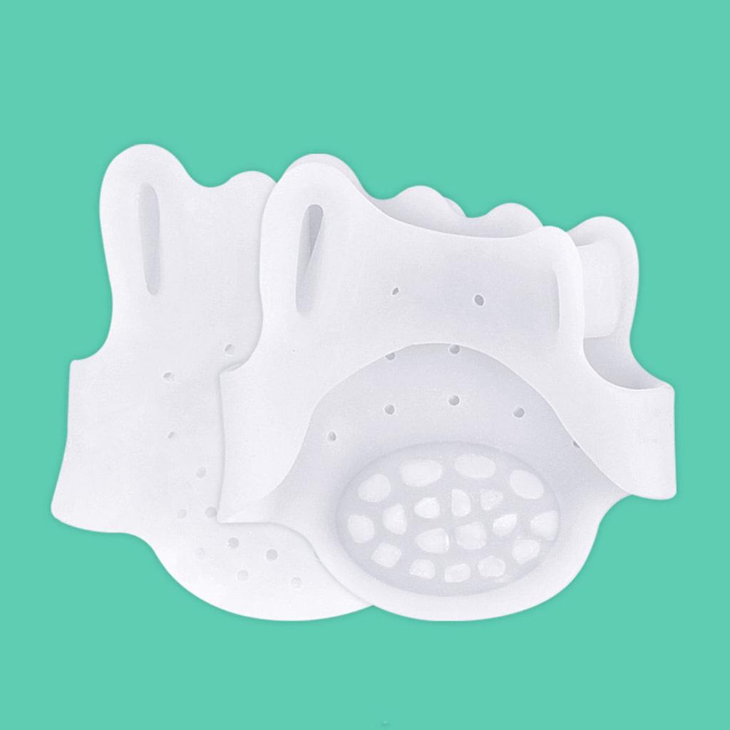 1 пара разделителей пальцев ног для женщин, корректор косточек на пальцах ног, мягкие силиконовые разделители для пальцев ног, для устранения накладывающихся друг на друга косточек на мозолях, облегчение боли в передней части стопы