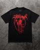 Лето 2025 Европейская и американская уличная одежда Принт ангела и дьявола Свободная футболка оверсайз Мужская Повседневная Парная Футболка с короткими рукавами