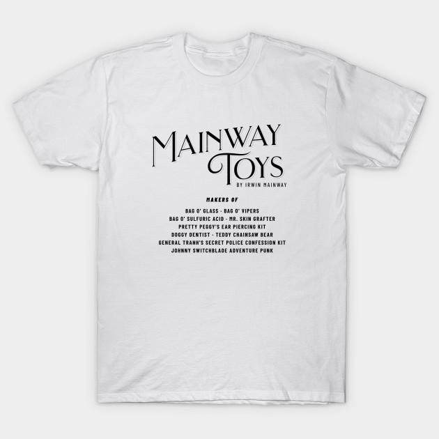 Asian Size Men Black Print T-shirt Mainway Toys By Irwin Mainway No-Cut Heat Transfer Print Cotton Tshirt