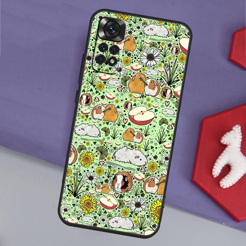 Забавный чехол с рисунком морской свинки для Xiaomi Redmi Note 14 13 12 Pro 11 9 10 9S 10S 11S 12S Redmi 14C 10C 12C 13C