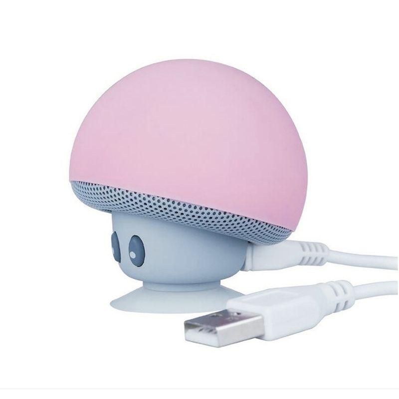 Mushroom Lamp Bluetooth Speaker BT648 Pink