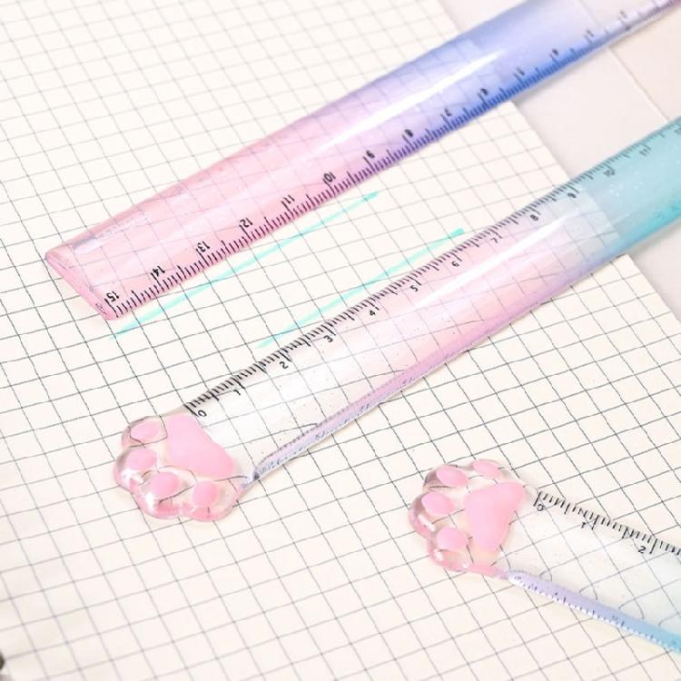 Пластиковая прямая линейка, диапазон измерения 0-15 см, для DIY, скрапбукинга, черчения