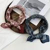 Silk Scarf Neck Small Square Scarf Summer Match Shirt Neck Neck Protection Small Scarf Headscarf Summer Women's Pastoral Hair Band Hair Accessories