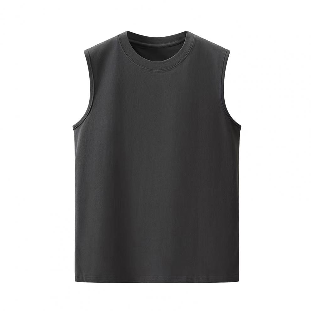 Унисекс, летний жилет для фитнеса, однотонный, бесшовный, с круглым вырезом, без рукавов, свободный, тонкий, эластичный, быстросохнущий пуловер, повседневный спортивный топ для спортзала