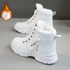 Warm and Comfortable Women's Winter Snow Boots with Side Zipper and Fleece Lining Waterproof Shoes