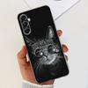 Чехол для Samsung Galaxy A05s SM-A057F Милый мультяшный чехол с кошкой Прозрачный силиконовый чехол для телефона для Samsung A05s A 05s Мягкий бампер