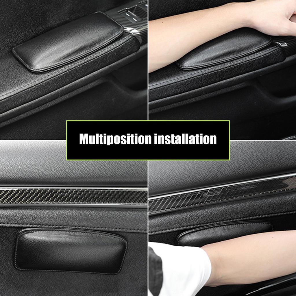 Подлокотник автомобиля Поддержка высоты подъема предплечья Комфорт колена Кожаная подушка для левого локтя Anti Fatigue Extender Pad Elbow Pad