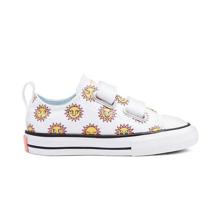 Converse Chuck Taylor All Star Low Top Sneakers Baby Sneakers White Yellow 770703C