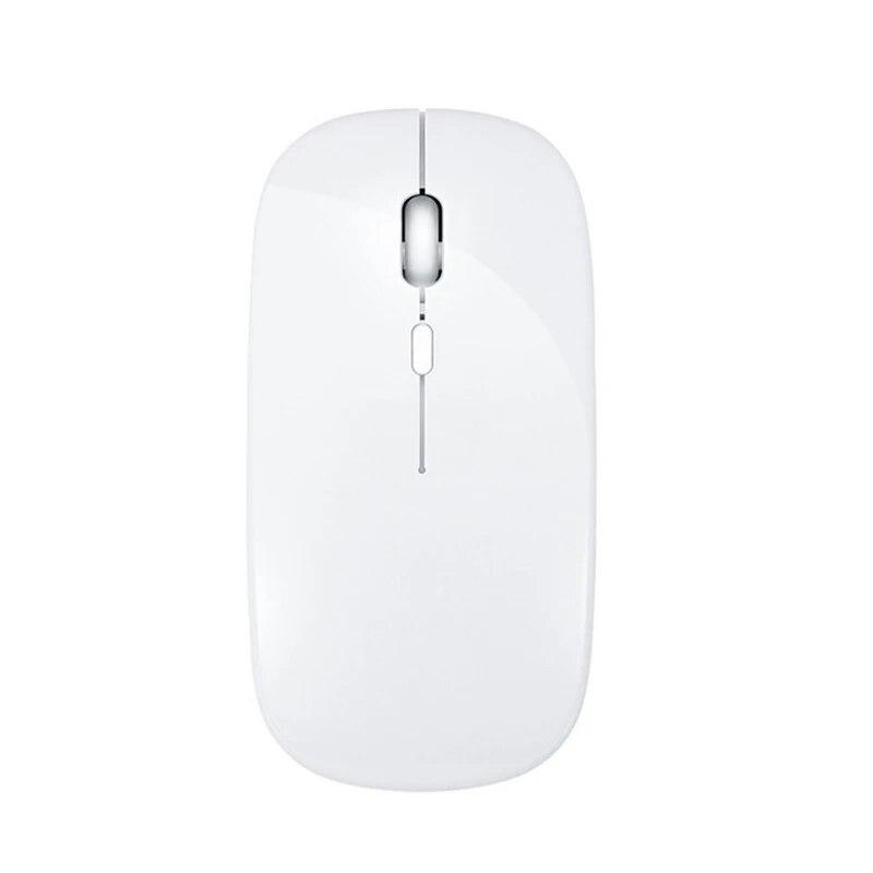 Thin Usb Optical Rechargeable Wireless Mouse 2.4g Receiver Super Slim Mouse Cordless Computer Pc Laptop Desktop