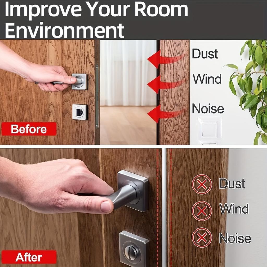 6 метров высококачественной резиновой ленты для дверей и окон, герметизация и интеграция двойного эффекта предотвращения столкновений