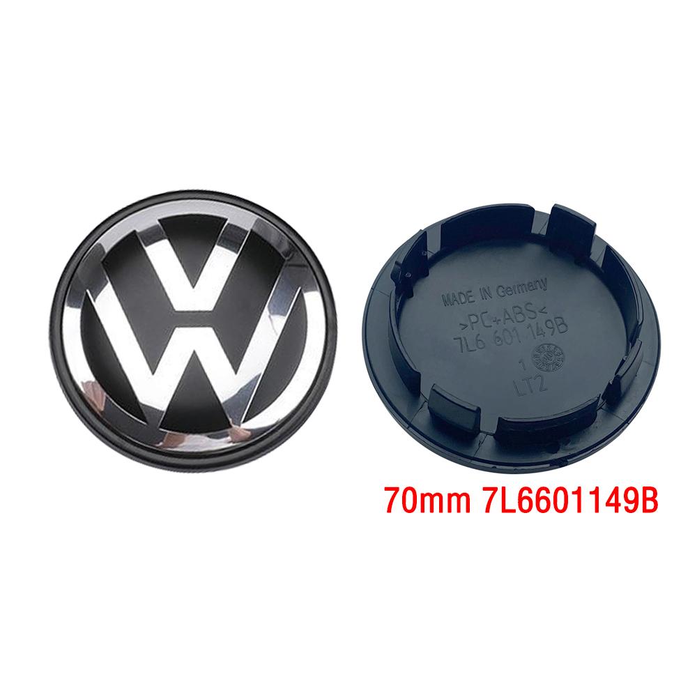 VW Volkswagen Car Wheel Center Hub Caps Cover 3D 4pcs 55mm 56mm 65mm 70mm for 4 5 6 7 Passat B5 B6 B7 Polo Touran CC accessories