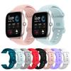 Официальный ремешок 20 мм для Amazfit GTS4 Mini Мягкий силикон Пряжка-бабочка Ремешок для Amazfit GTS 2 Mini 3 2E Спортивный ремешок для улицы
