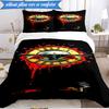 3PCS Guns rock band Artwork Bedding Set,Including 1pc Duvet Cover And 2pcs Pillowcases Perfect for Bedroom, Dormitory, Fan Christmas gift