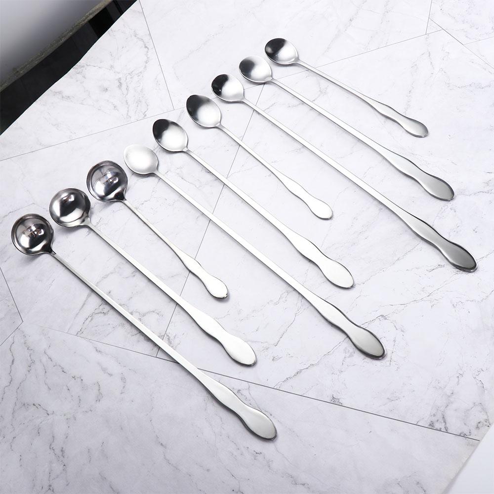 Bartender Coffee Long Handle Ice Cream Cocktail Stirring Tool Bar Spoon Teaspoon Mixing Stirrers