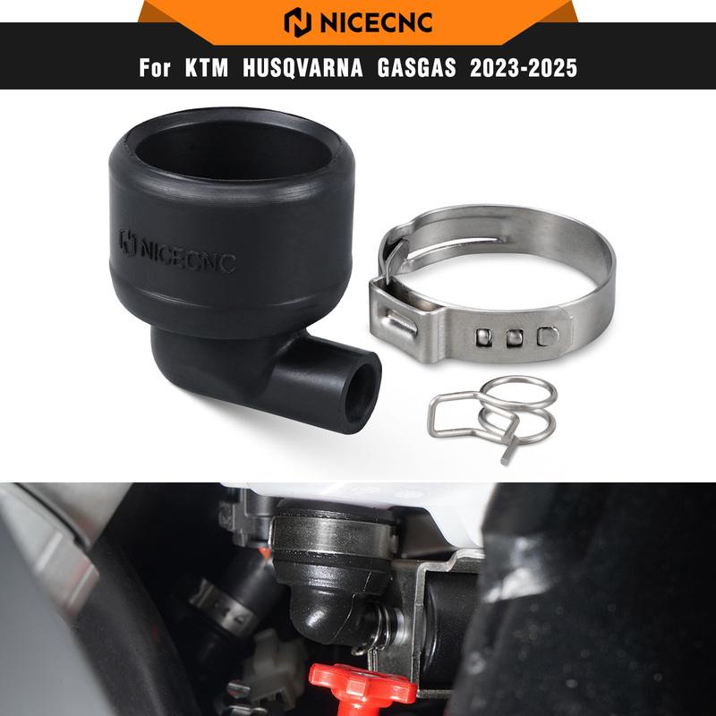 NICECNC For KTM EXC 300 250 XCW 2024 2025 Motorcycle Angle Piece Oil Tank For Husqvarna TE 300 TE 250 GasGas EC 300 EC 250