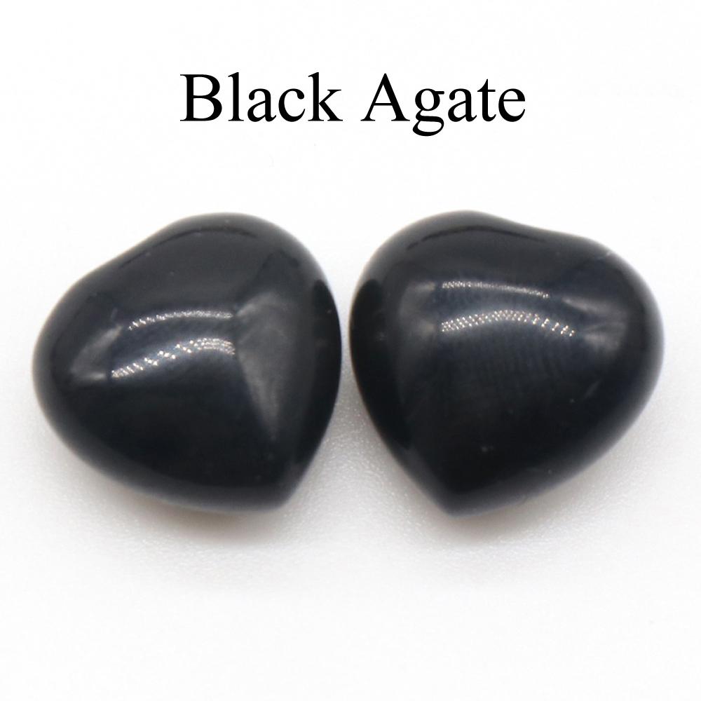 2 шт. Мини-энергетический натуральный камень, украшение в виде сердца, рейки-исцеляющий кристалл, агат, содалит, аметист, нефрит, драгоценный камень, домашний декор, ювелирные изделия, подарки 15 мм