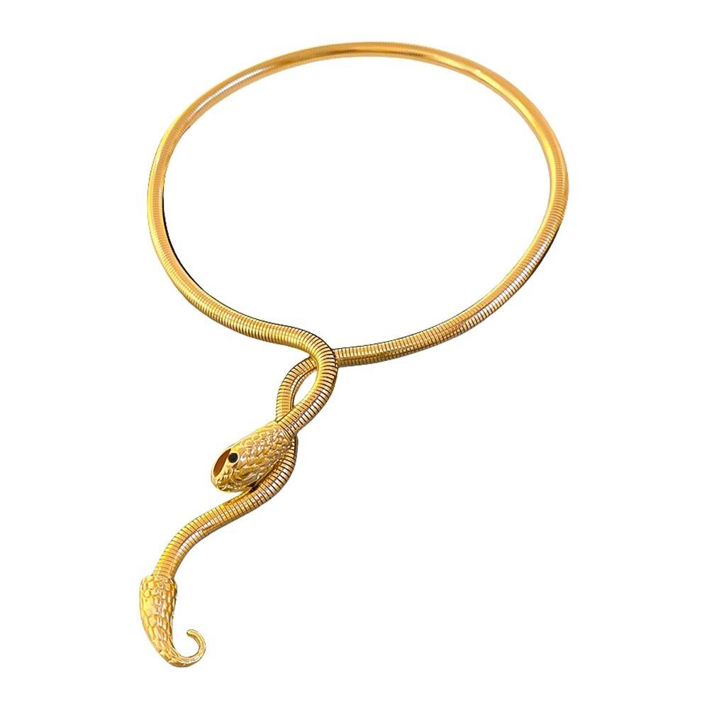 Metal Iron Zinc Zinc Alloy Women Snake Necklace Cool Street Necklace Clavicle Chain Couple