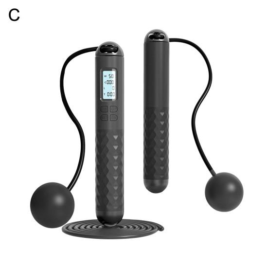 Скакалка с противовесом, стальной трос, регулируемая нескользящая ручка, скакалка для фитнеса, не спутывающаяся