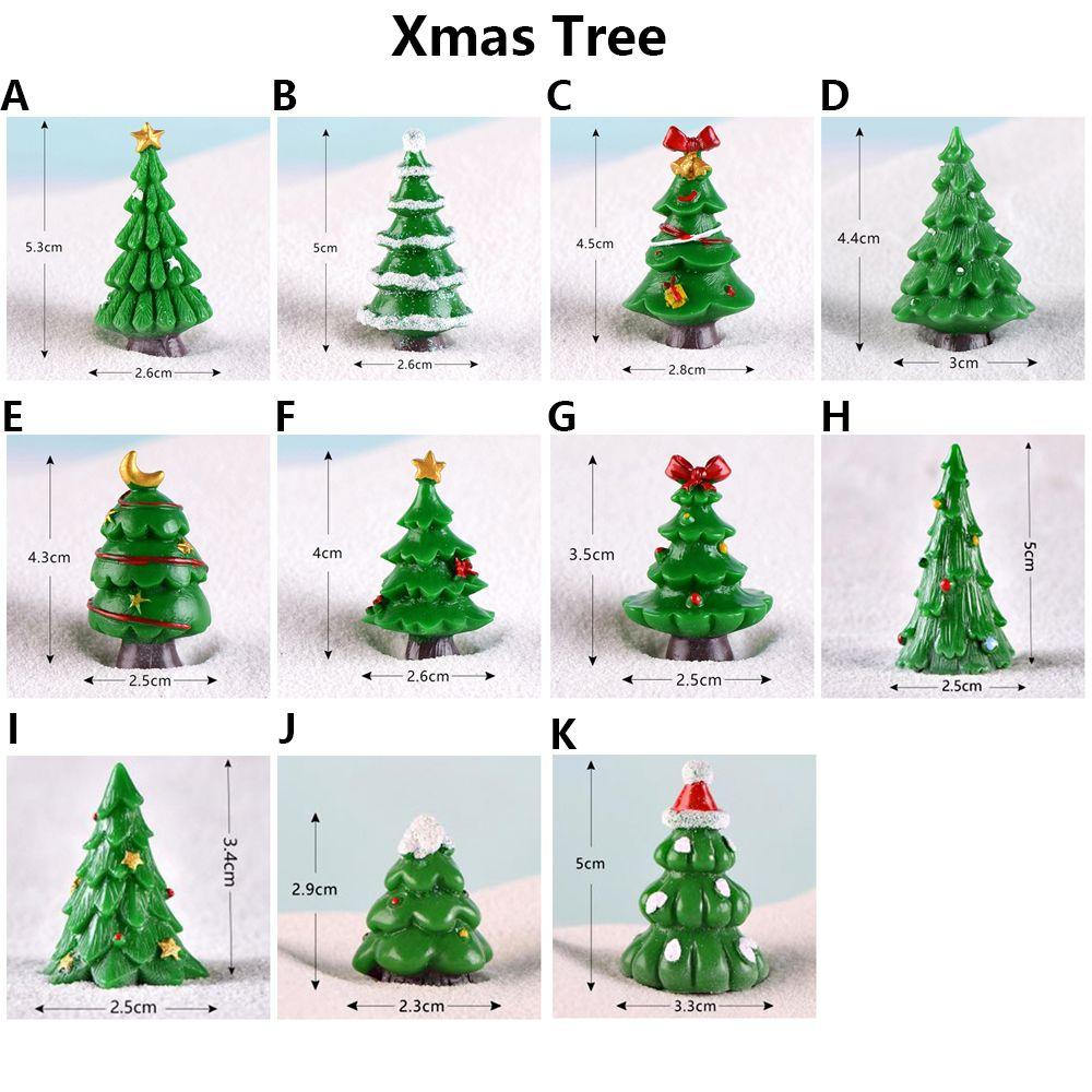 Bonsai Ornament Doll House Xmas Tree Figurines Miniature Plant Home Decor Christmas Decorations