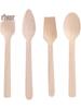 11CM Biodegradable Wooden Ice Cream Spoons