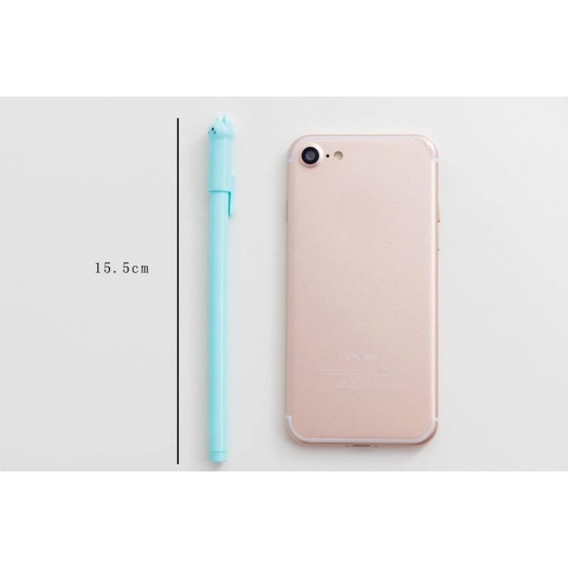 6 шт. Креативная мультяшная милая виляющая кошка кошка гелевая ручка черная перьевая ручка ручка для подписи студенческие канцелярские товары гелевая ручка