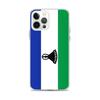 Coque iPhone - Lesotho - Drapeau - Souple - Multicolore - Modèle Vertical