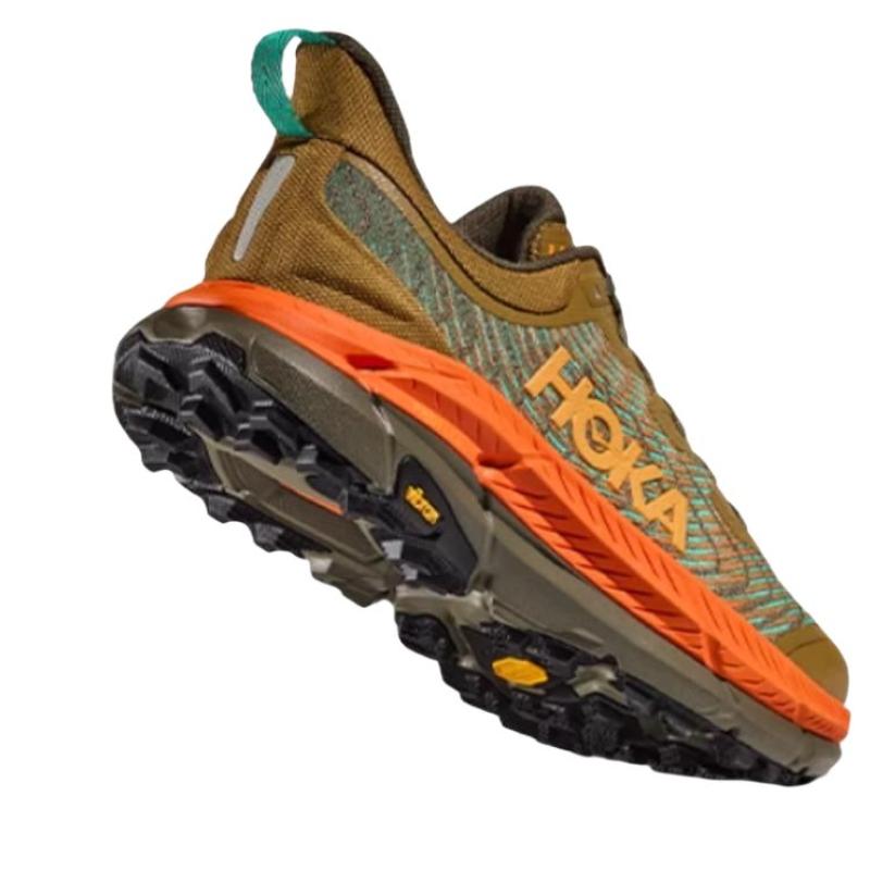 HOKA One One Mafate Speed 4 Нескользящие Низкие Кроссовки для Трейлраннинга Мужские Тыквенные Кроссовки 1129930-AQL