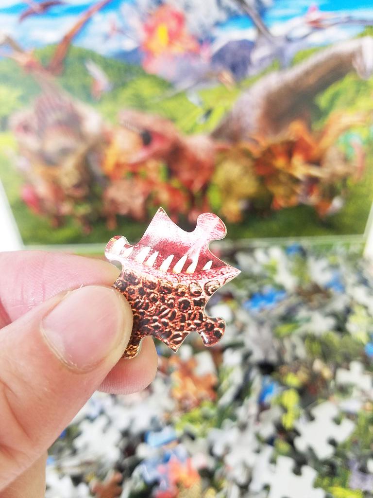 In 1000 Piece Jigsaw Puzzle Big Dinosaur World X [Made Japan] (49 72cm)