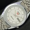 ВОССТАНОВЛЕННЫЕ ВИНТАЖНЫЕ МУЖСКИЕ ЧАСЫ SEIKO 5 AUTOMATIC JAPAN D/D SILVER 593a-a311253-2