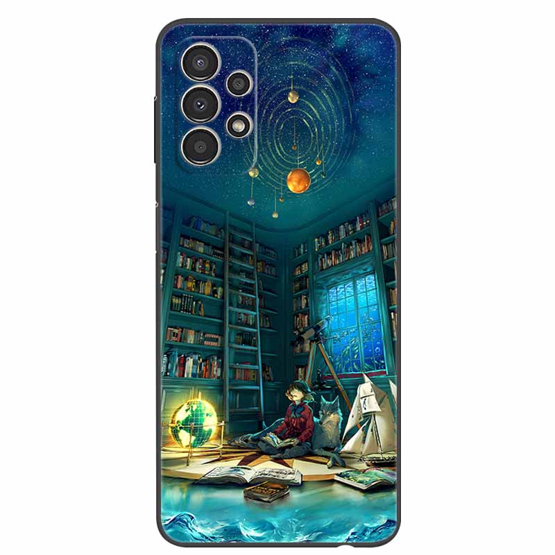 Для Samsung A13 4G чехол A135F мультфильм мягкий силиконовый волк телефон задняя крышка для Samsung Galaxy A13 4G чехлы лев Fundas A 13 2022