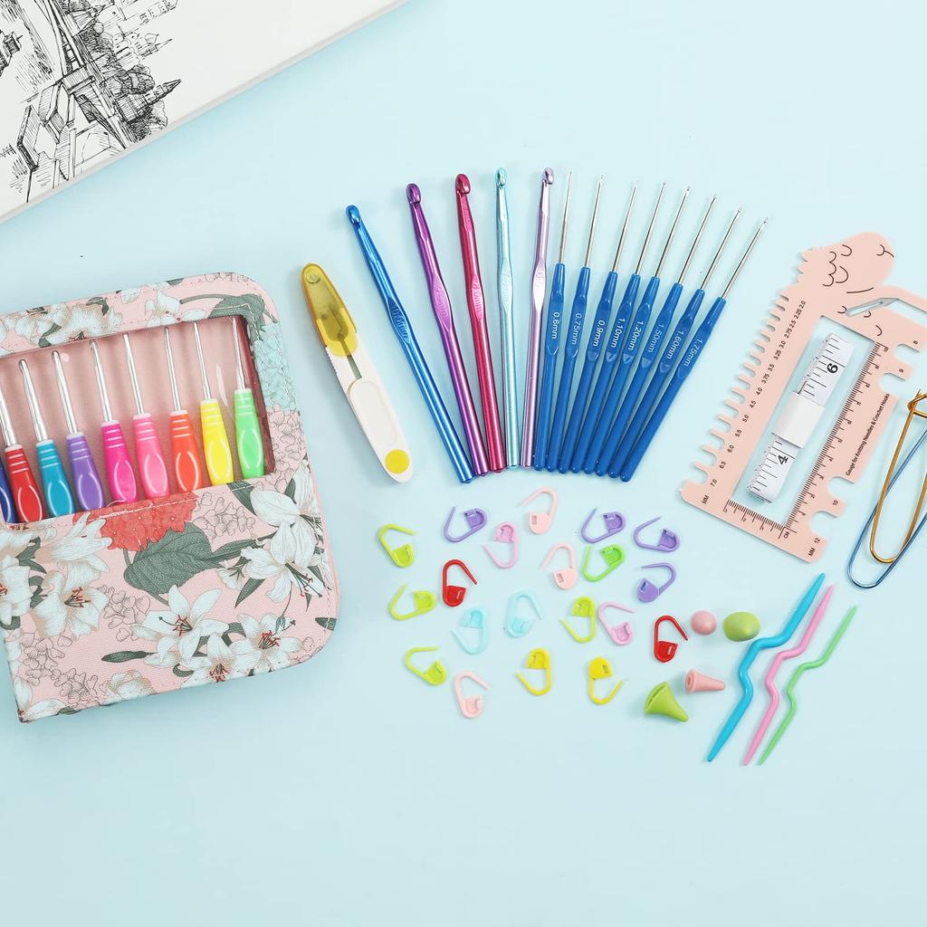 Крючок Вязание 22 Вязание кружева Основной ряд Кольцевое вязание Ленточный стежок Пряжа Игла D&D Крючки, Спицы, Спицы, Набор из 61 предмета, Рукоделие, Вязание,