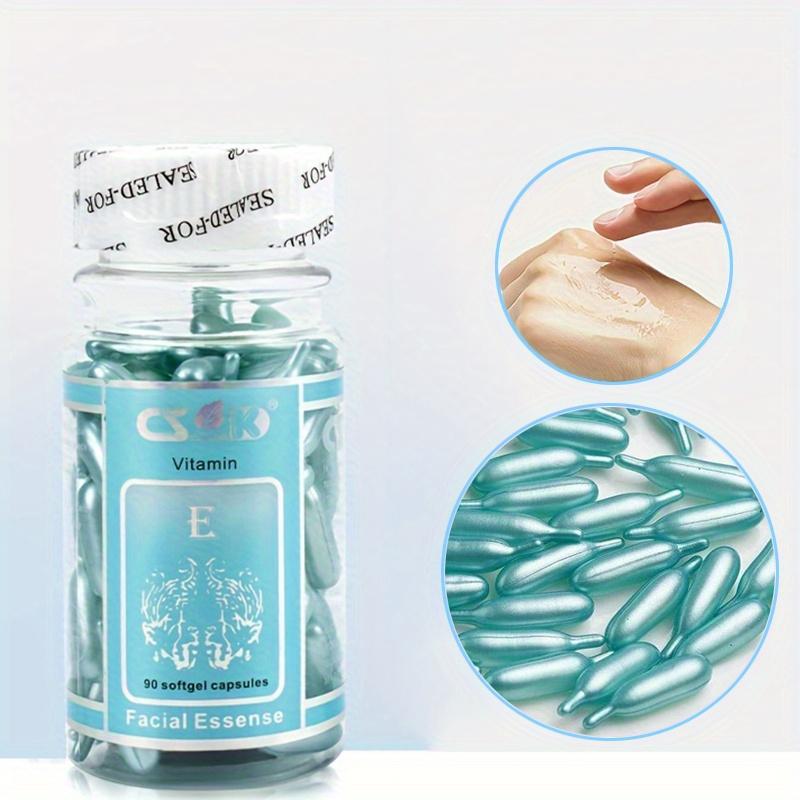 90 Vitamin E Hydrating Serum Cream Capsules. Deeply Hydrating, Lifting and Firming Essential Skin Care Products for Going Out