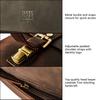 BRASS TACKS Leathercraft, an American Brand, Men's Business Bag Made of Cowhide Leather, Suitable for Job Hunting and Recruitment, with a Large