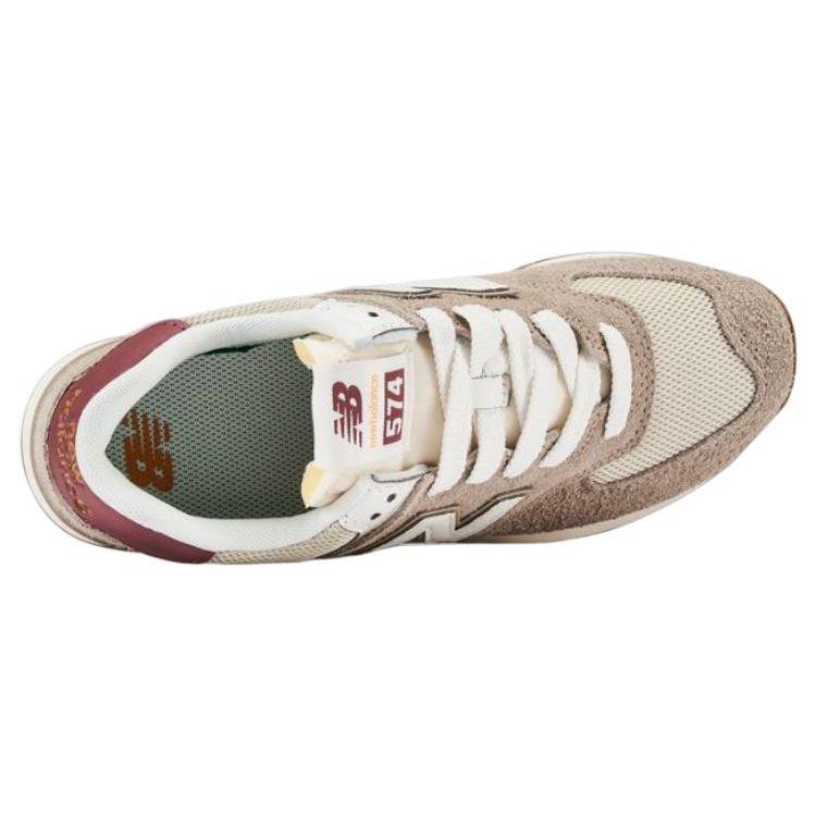 New Balance 574+ Женские кроссовки Driftwood Коричнево-бордовые с морской солью WL574ZKA