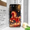 Модный Чехол для Телефона в Китайском Стиле с Принтом Красной Лошади для Honor Huawei 200 Lite 100 400 PRO 80 90 Magic 7 6 Lite 5 Pro 5G Мягкая Крышка