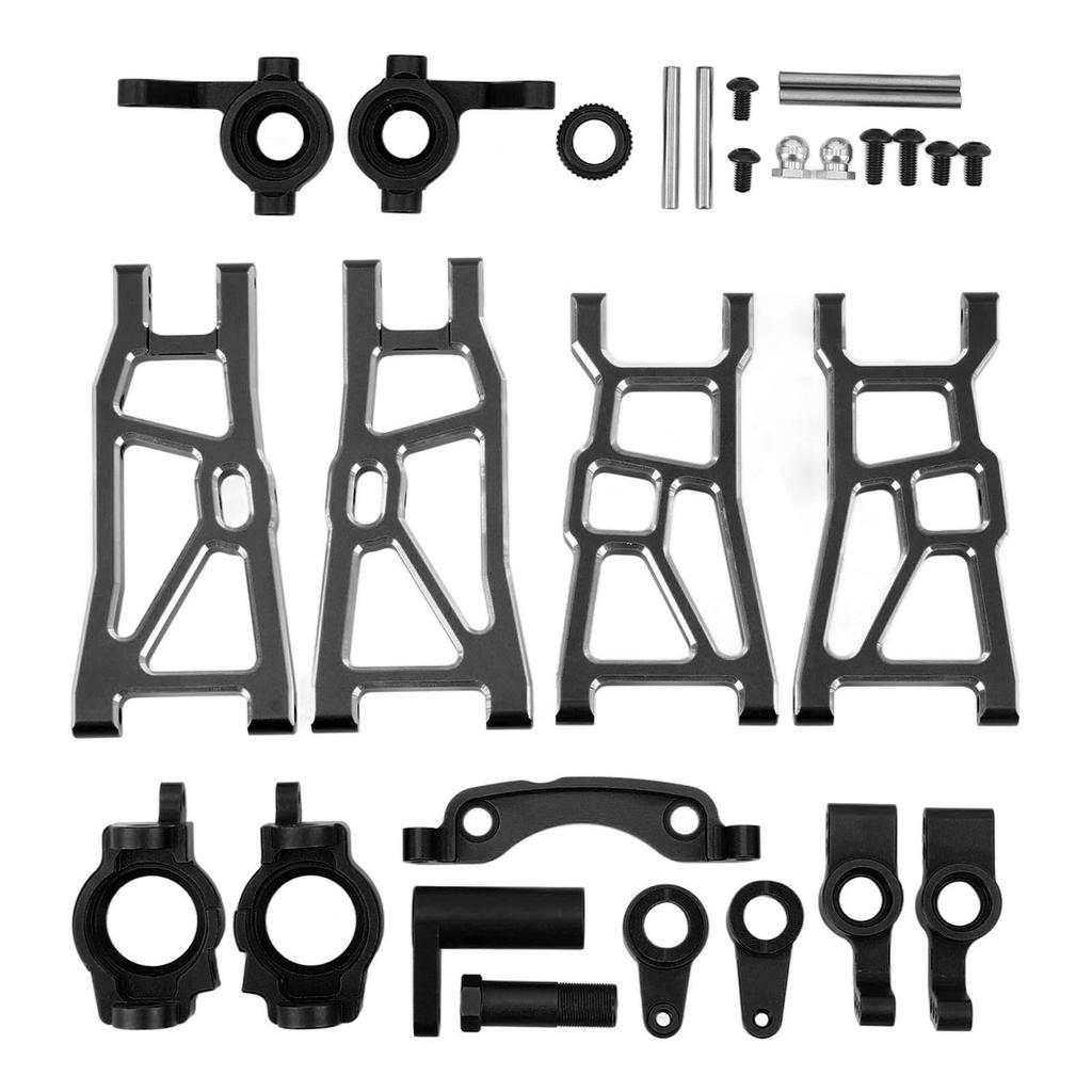 RC Upgrade Parts Kit Aluminium Alloy High Strength Suspension Arm Steering Assembly Set for ZD Racing 10 1Celsius10