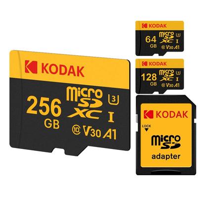 Kodak Карта флэш-памяти ULTRA PERFORMANCE U3 V30 A1 microSDXC UHS-I с адаптером класса 10 UHS-1, до 100 МБ/с для смартфона с зеркальной камерой