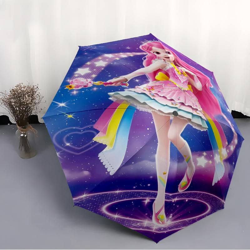1pc Catch Teenieping Magic Sweethear (4) Umbrella, Sun Protection, And UV Shielding. It Has Eight Sturdy Ribs for Outdoor Use And Perfect Gift