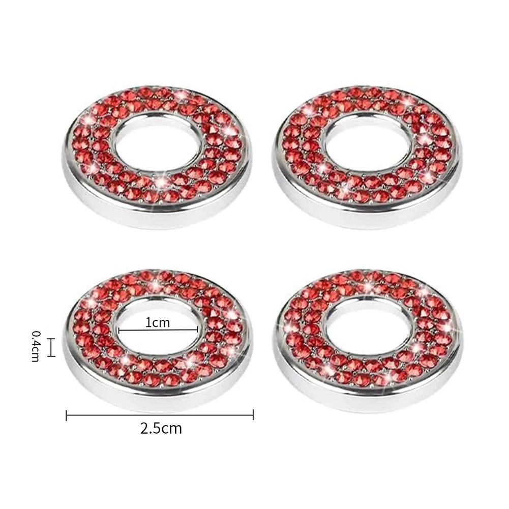 4x блестящие стразы для автомобильных дверей, стопорный штифт, кнопка переключения, кольцо, подъемный болт, наклейка, кристалл для Mercedes Benz EC Class, аксессуары