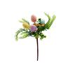 1PC Easter Colorful Table Arrangement DIY Bunny & Eggs Creative Moss Bunny Floral Stems Artificial Flower Bouquet