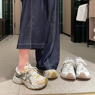 Сетчатые папины кроссовки женские новые осенние дышащие модные универсальные с круглым носком на шнуровке походные кроссовки обувь Форреста Гампа