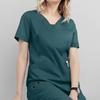 Women Management Work Clothes Short Sleeve with Pocket Working Clothes Nurse Uniform