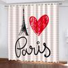 Beautiful Scenery 3D Printing Curtains Circular Flower Type Bedroom Living Room Shading Metal Eyelet Curtains