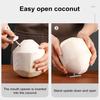 Stainless Steel Coconut Opener Tool Easy Hole Puncher for Young White Mature Green Coconuts Durable Dual-Angle Design Coconut Shell Remover