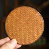 Heat Insulation Vine Woven Coaster Bamboo Cup Mat Natural Rattan Coaster  Tea Accessories